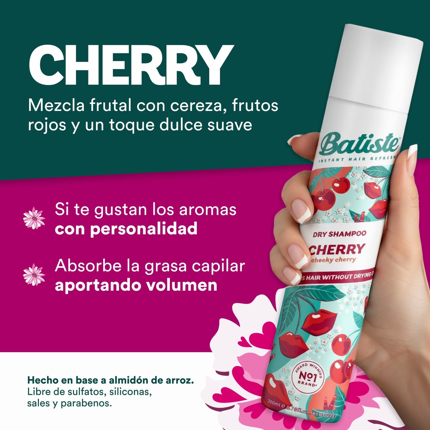 Shampoo en Seco Cherry 200 ml
