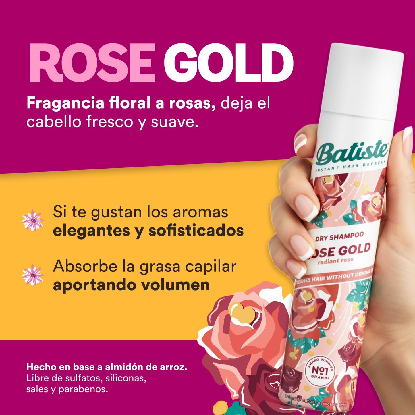 Shampoo en Seco Rose Gold 200 ml