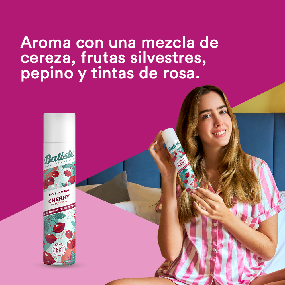 Shampoo en Seco Pack Batiste Rose Gold + Cherry 200ml