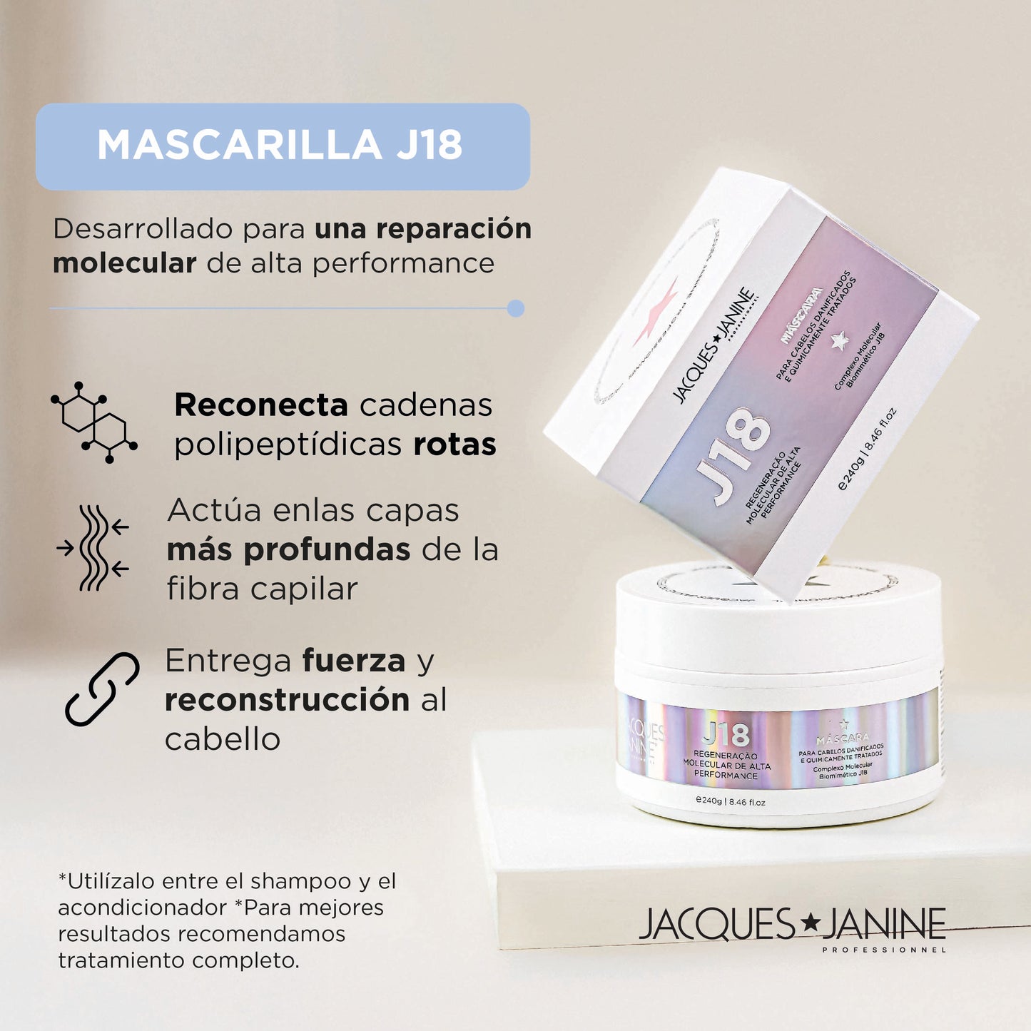 Rutina Regeneración Molecular Intensiva J18 de Jacques Janine