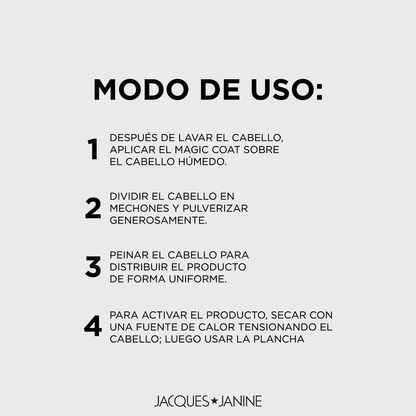 Magic Coat Jacques Janine Just One Min 120ml Tratamiento Capilar Premium para Brillo y Protección Intensa