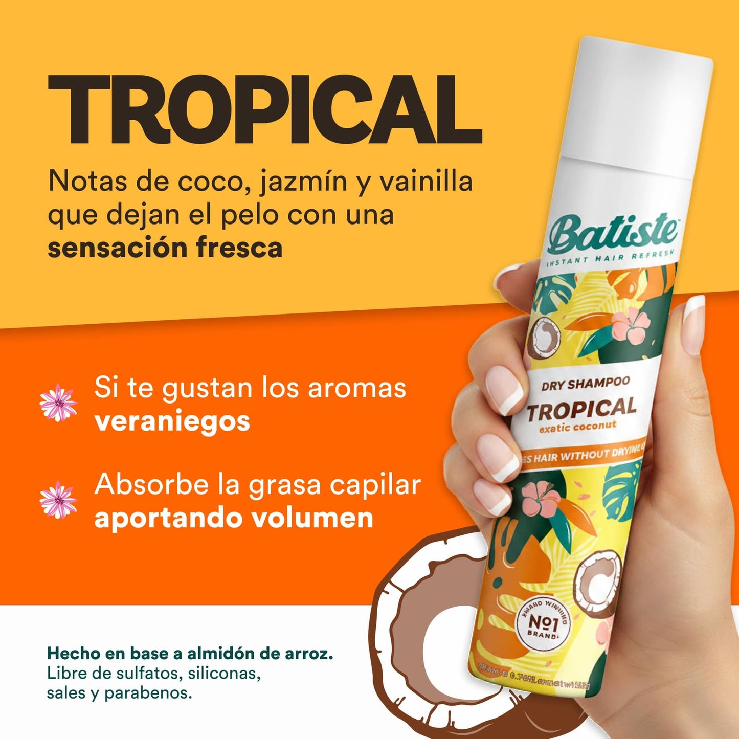 Shampoo en Seco Tropical 200 ml