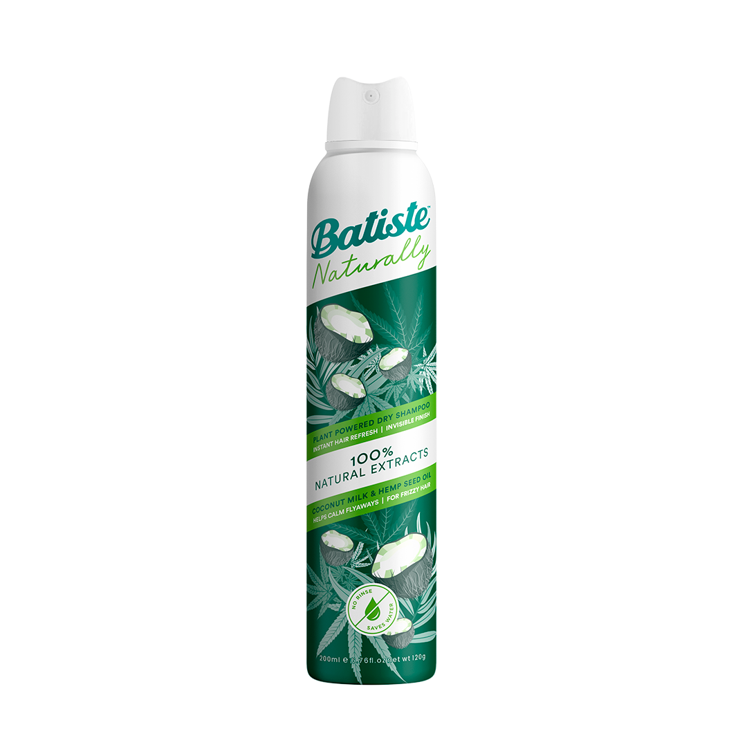 Shampoo en Seco Batiste Naturally Hemp & Coconut Milk 200 ml