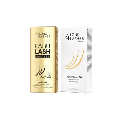 Pack serum crecimiento de pestañas + mascara pestañas fabulash lavable long4lashes