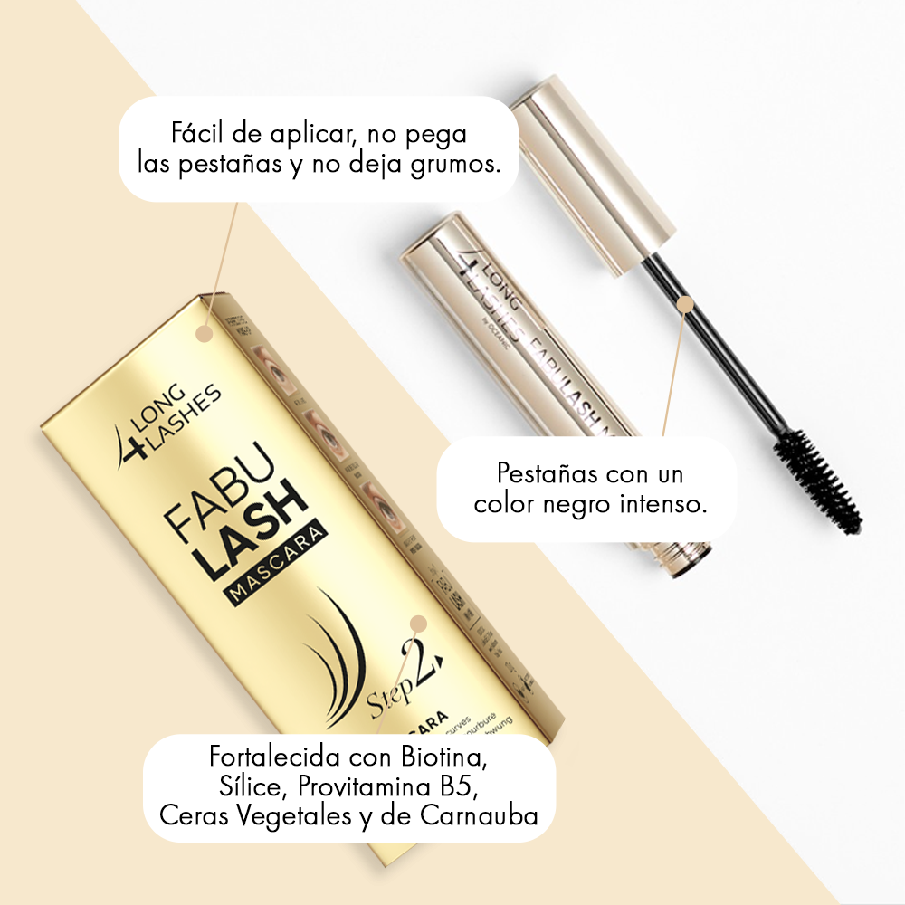 Máscara de Pestañas Fortalecedora Fabulash 10 gr