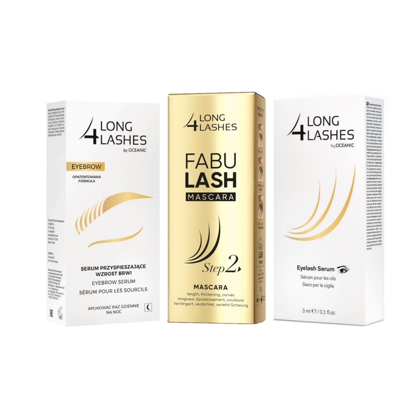 Pack serum crecimiento de cejas y pestañas + REGALO mascara pestañas fabulash lavable long4lashes