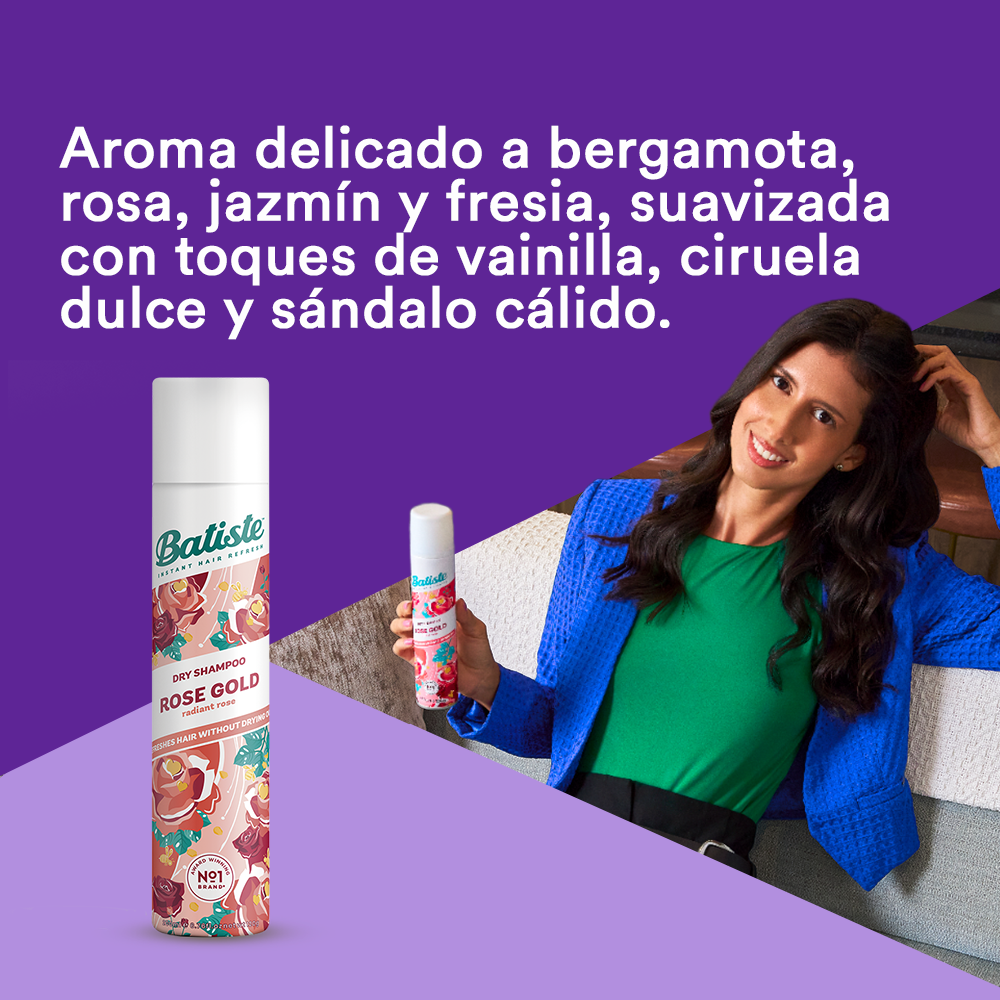 Shampoo en Seco Pack 2 Batiste Rose Gold 200ml