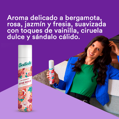 Shampoo en Seco Pack 2 Batiste Rose Gold 200ml