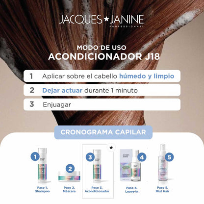 Acondicionador Restaurador y Suavizante J18 Jacques Janine 240ml