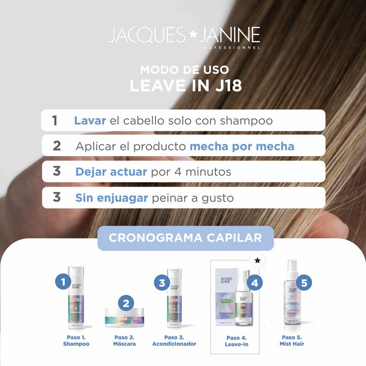 Tratamiento Reparación Sin Enjuague J18 (Leave-in) 30 ml