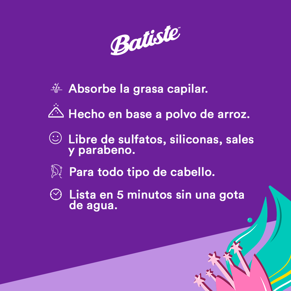 Shampoo en Seco Pack 2 Batiste Rose Gold 200ml