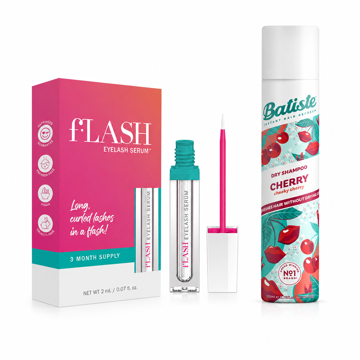 Pack Serum para Pestañas + Shampoo en Seco Cherry