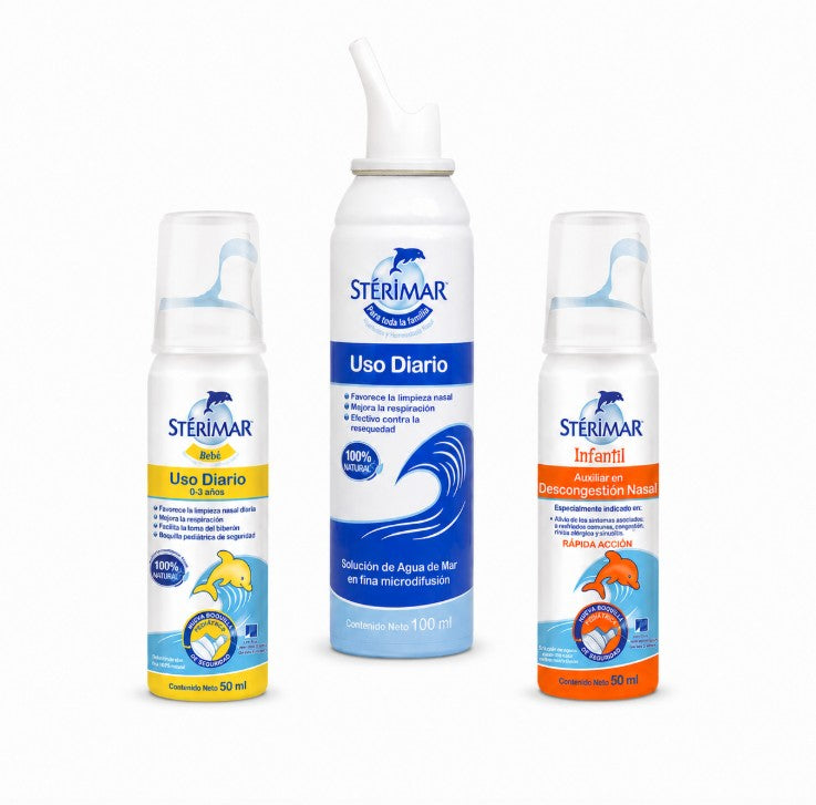 Pack 6 Spray Nasal: 2 Bebé + 2 Infantil + 2 Uso Diario