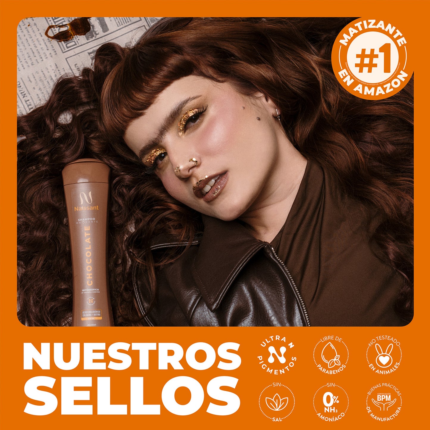 Tratamiento Capilar 1 Mascarillas + 1 Shampoo Castaño chocolate Naissant 300ml c/u