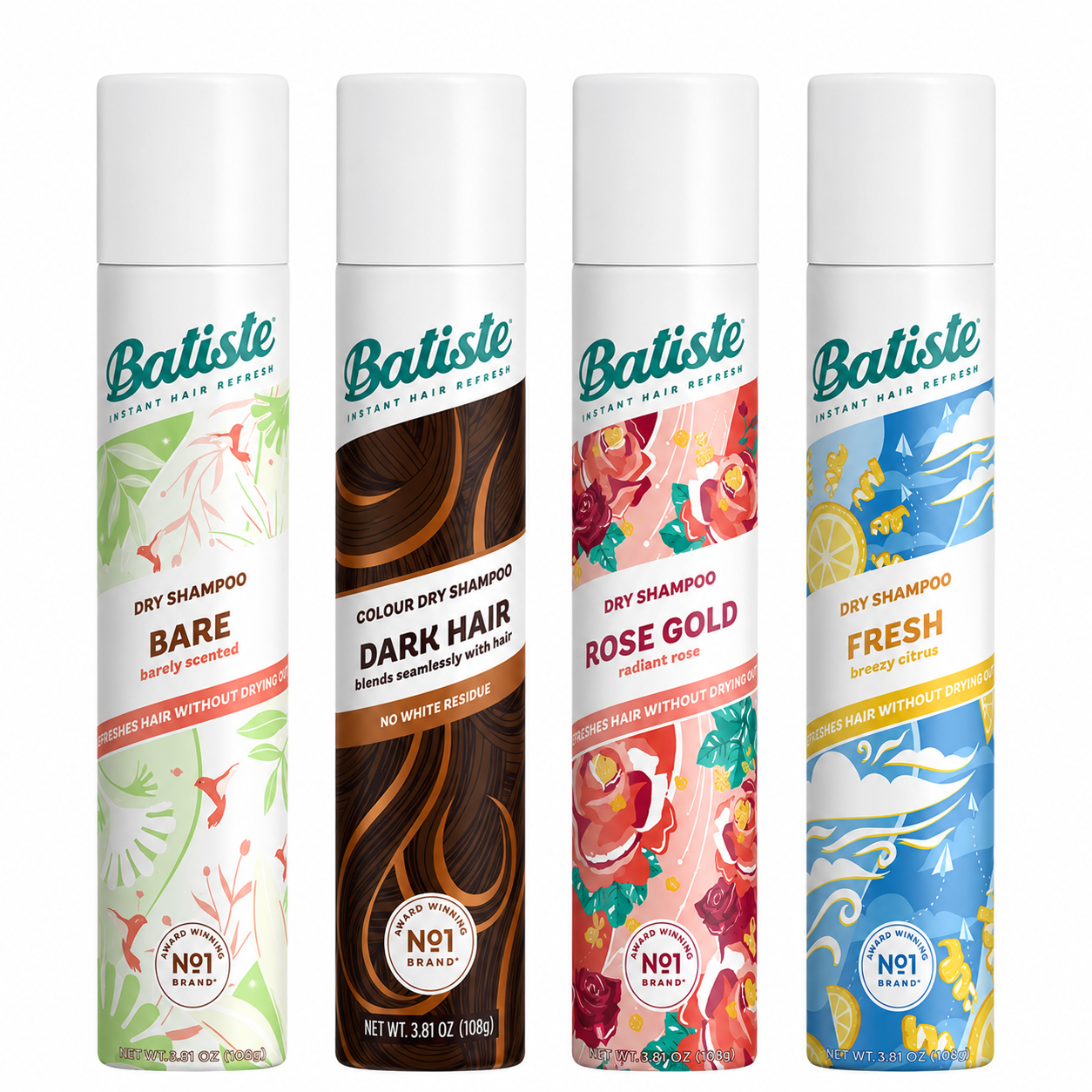 Pack 4 Batiste 200ml a elección