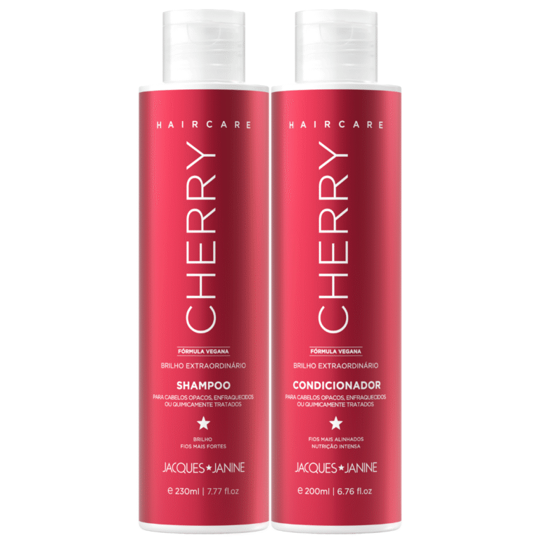 Shampoo Cherry 230 ml + Acondicionador Leave-in 200 ml Jacques Janine