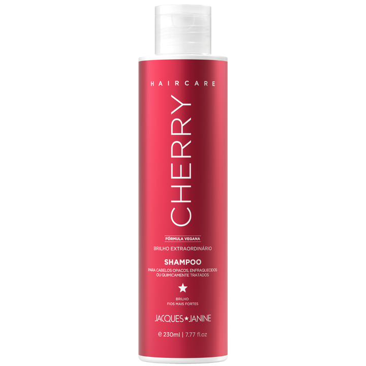 Shampoo Cherry 230 ml + Acondicionador Leave-in 200 ml Jacques Janine