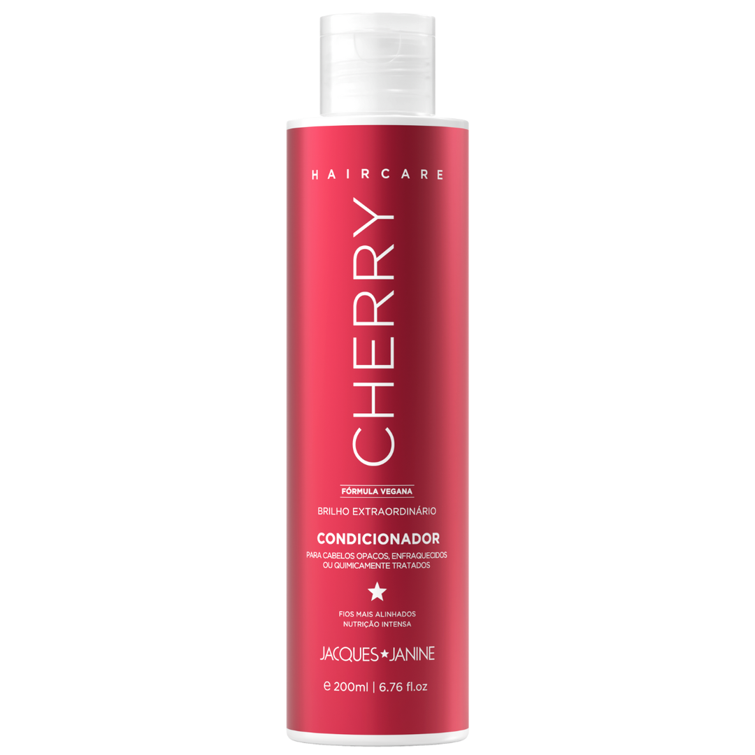 Shampoo Cherry 230 ml + Acondicionador Leave-in 200 ml Jacques Janine