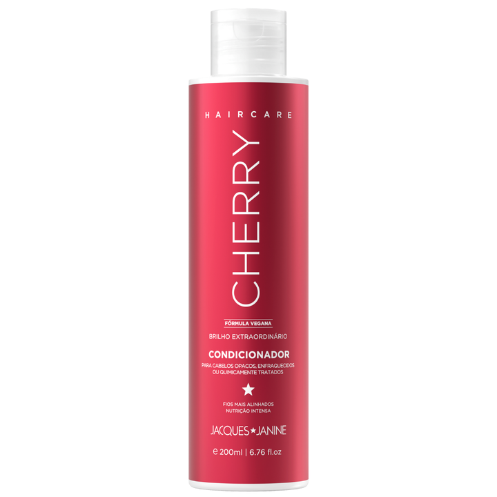 Shampoo Cherry 230 ml + Acondicionador Leave-in 200 ml Jacques Janine