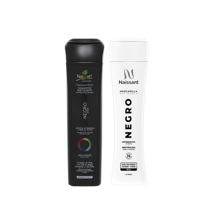 Tratamiento Matizante Naissant Negro Shampoo + Mascarilla