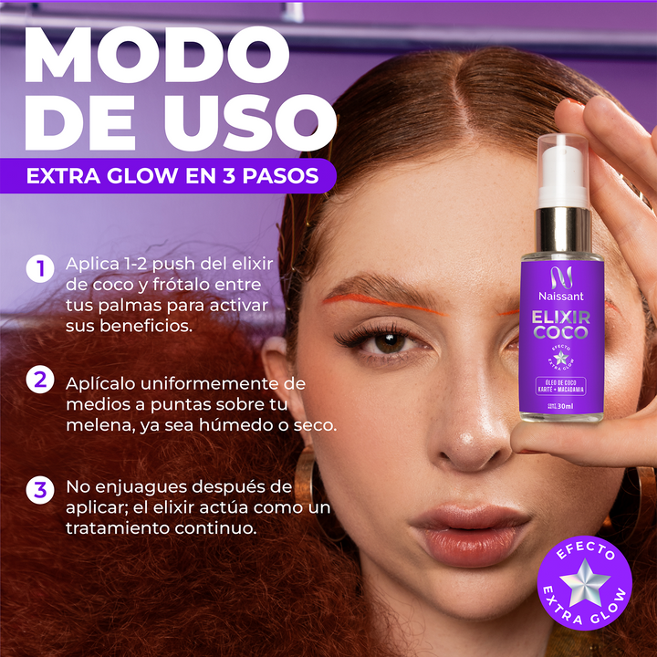 Aceite Capilar de Coco Glow Elixir 30 ml