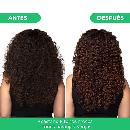 Mascarilla Capilar Matizador Glow Mocca Naissant para Cabello Castaño Intenso 300ml