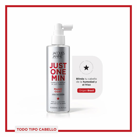 Magic Coat Jacques Janine Just One Min 200ml Tratamiento Capilar Premium para Brillo y Protección Intensa