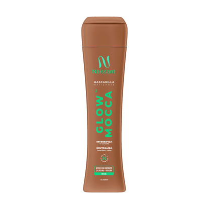 Mascarilla Capilar Matizador Glow Mocca Naissant para Cabello Castaño Intenso 300ml