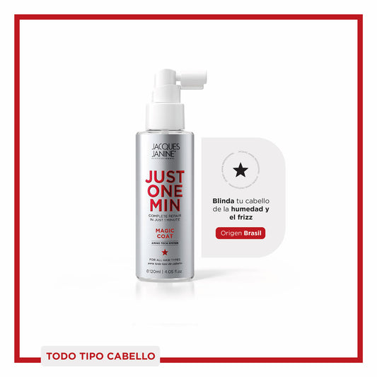Magic Coat Jacques Janine Just One Min 120ml Tratamiento Capilar Premium para Brillo y Protección Intensa