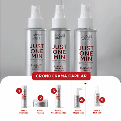 Magic Coat Jacques Janine Just One Min 200ml Tratamiento Capilar Premium para Brillo y Protección Intensa