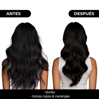 Tratamiento Capilar 2 Mascarillas + 1 Shampoo Matizador para Cabello Negro Intenso Naissant 300ml c/u