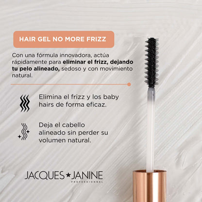 Gel Finalizador No More Frizz, Cepillo efecto clean look y brillo natural 7ml