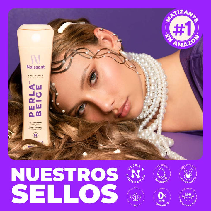 Mascarilla Matizante Perla Beige 300 ml