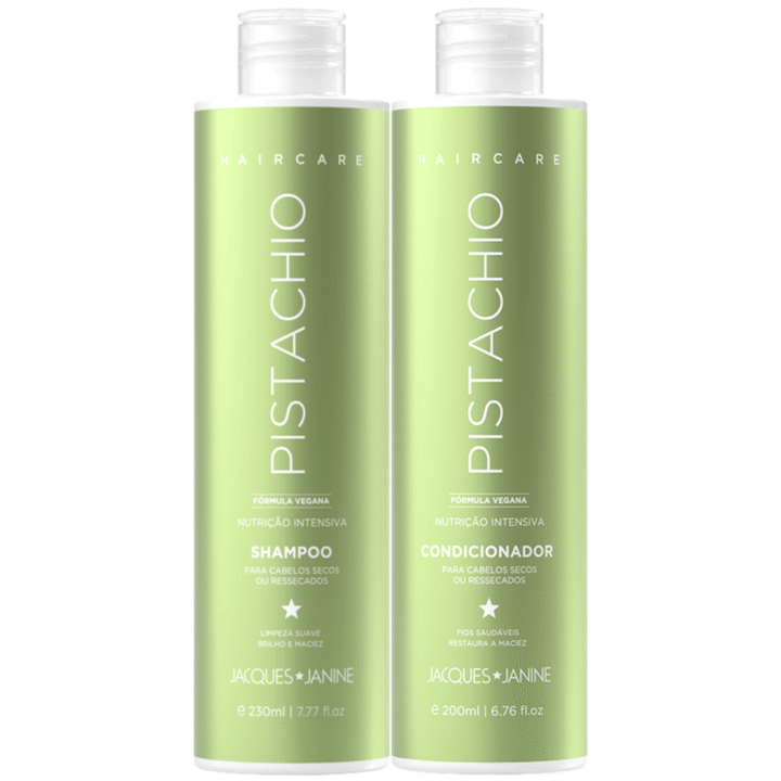 Shampoo Pistacho 230 ml + Acondicionador Leave-in 200 ml Jacques Janine