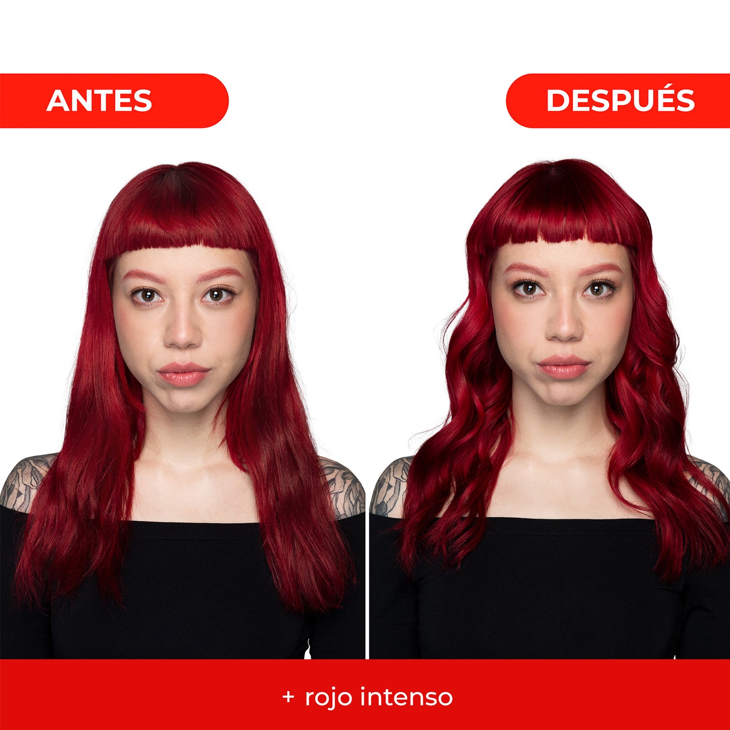 Tratamiento Capilar Mascarilla + Shampoo Matizador para Cabello Rojo Intenso Naissant 300ml c/u + Sachet de regalo