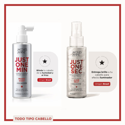 Pack Brillo Extremo y Control Frizz Just One Min Jacques Janine