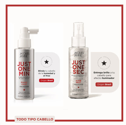 Pack Brillo Extremo y Control Frizz Just One Min Jacques Janine