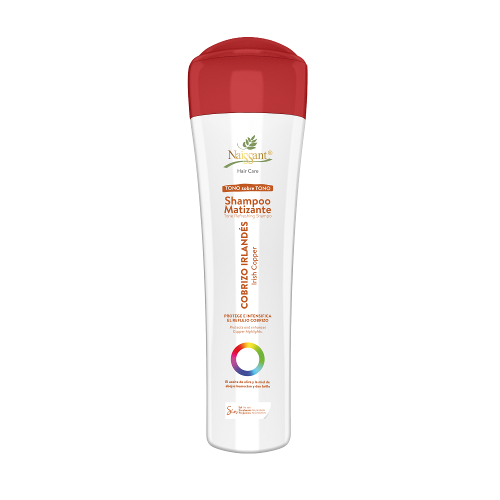 Shampoo Matizador Cobrizo Naissant para Mantener Color Cobrizo con mayor intensidad y brillo 300ml
