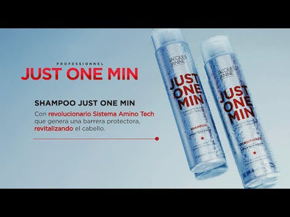 Kit Jacques Janine Just One Min Capilar Premium 4 Pasos  Brillo, Antifrizz y Reparación (Shampoo + Acondicionador + Mascarilla + Magic Coat 60ml)