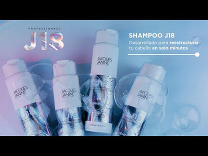 Kit Jacques Janine J18 Tratamiento Regeneración Molecular Capilar Intensiva de 4 Pasos (Shampoo + Acondicionador + Mascarilla + leave in)