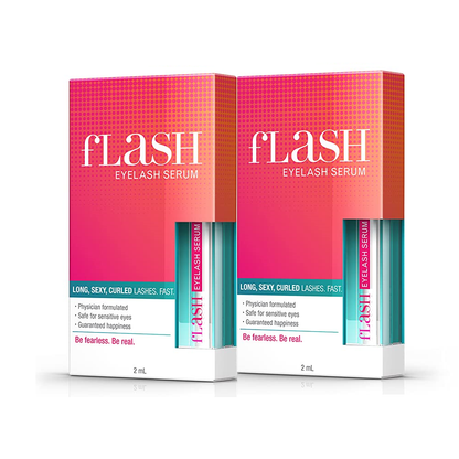 fLash Serum para crecimiento de pestañas x 2